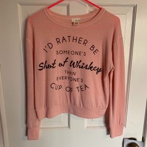 pink sweater